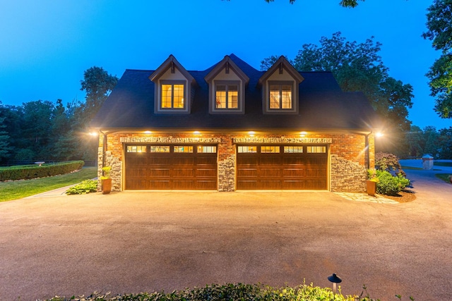 7N230 Sims Ln, Saint Charles, IL 60175 - view of front of property with concrete driveway and stone siding