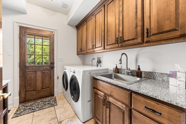 7N230 Sims Ln, Saint Charles, IL 60175 - laundry room with cabinet space and washing machine and dryer