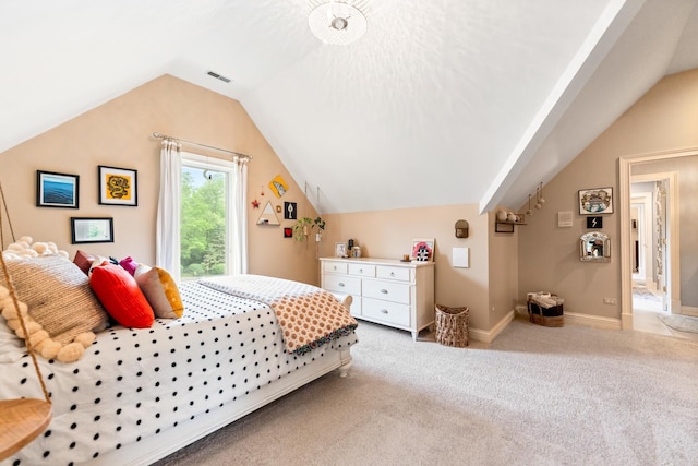 7N230 Sims Ln, Saint Charles, IL 60175 - carpeted bedroom featuring vaulted ceiling