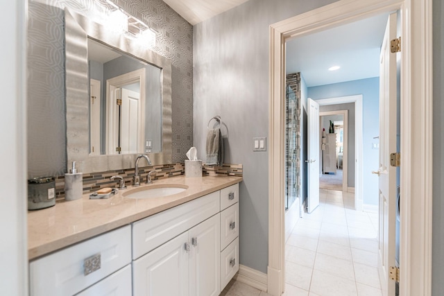 7N230 Sims Ln, Saint Charles, IL 60175 - bathroom featuring vanity and tile patterned floors