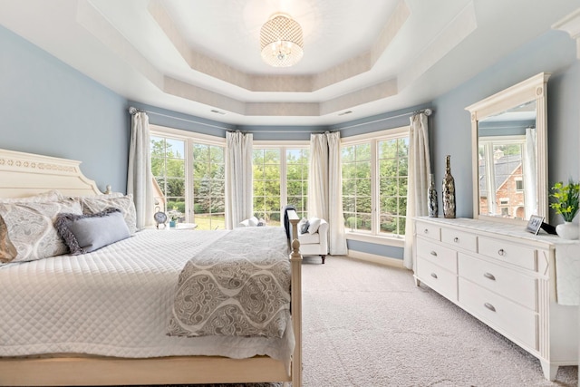7N230 Sims Ln, Saint Charles, IL 60175 - bedroom with light carpet and a tray ceiling
