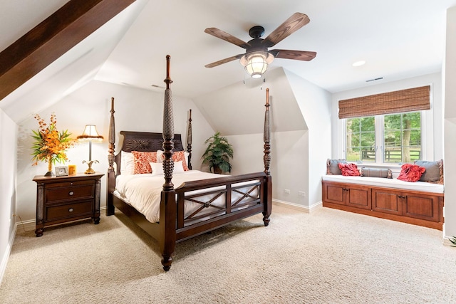 7N230 Sims Ln, Saint Charles, IL 60175 - bedroom featuring light carpet and vaulted ceiling