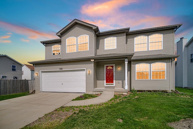 1314 Val Verde Ct, Plainfield, IL 60586 - view of front of home featuring an attached garage and concrete driveway