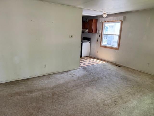 300 Notre Dame Ave, Joliet, IL 60436 - unfurnished living room with light carpet