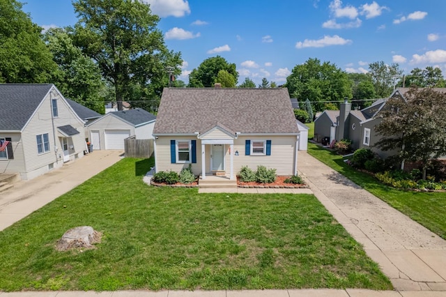 416 S Nelson Ave, Morton, IL 61550 - view of front of house featuring a garage, a shingled roof, and a residential view