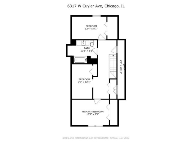 6317 W Cuyler Ave, Chicago, IL 60634 - view of floor plan / room layout