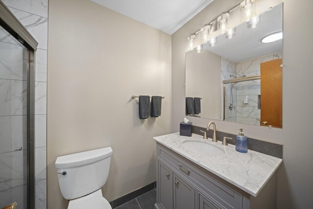14893 Plank Rd, Sycamore, IL 60178 - bathroom featuring vanity and a shower stall