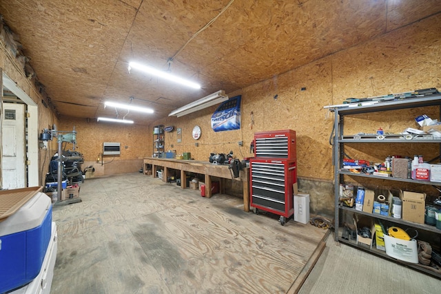 14893 Plank Rd, Sycamore, IL 60178 - garage featuring a workshop area