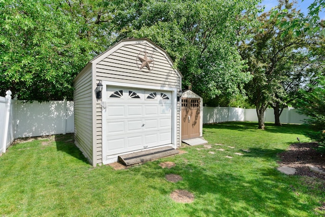 17815 Iroquois, Tinley Park, IL 60477 - garage featuring a storage unit
