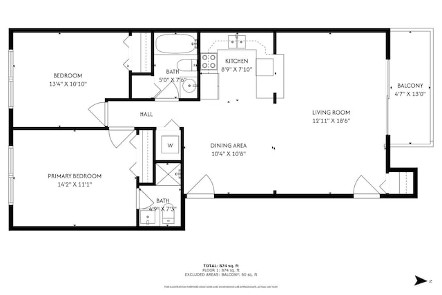 6401 W Home Ave Unit 6A, Worth, IL 60482 - view of floor plan / room layout