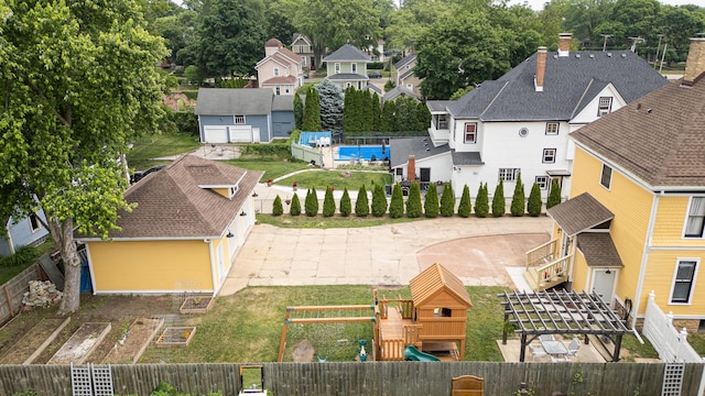 557 Garfield Ave, Aurora, IL 60506 - aerial perspective of suburban area