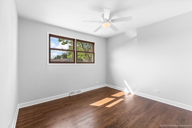 8826 Willow Rd, Hickory Hills, IL 60457 - empty room with wood finished floors and ceiling fan