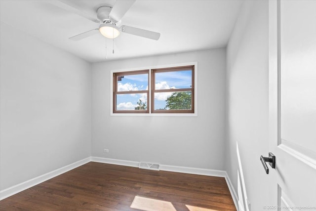 8826 Willow Rd, Hickory Hills, IL 60457 - empty room with dark wood-style flooring and a ceiling fan
