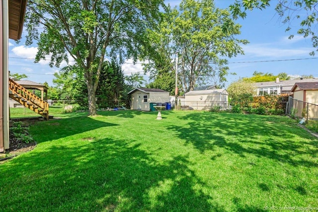 8826 Willow Rd, Hickory Hills, IL 60457 - fenced backyard featuring a storage shed and stairway