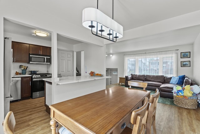 16401 Clark Ln, Tinley Park, IL 60477 - dining area with light wood-style flooring