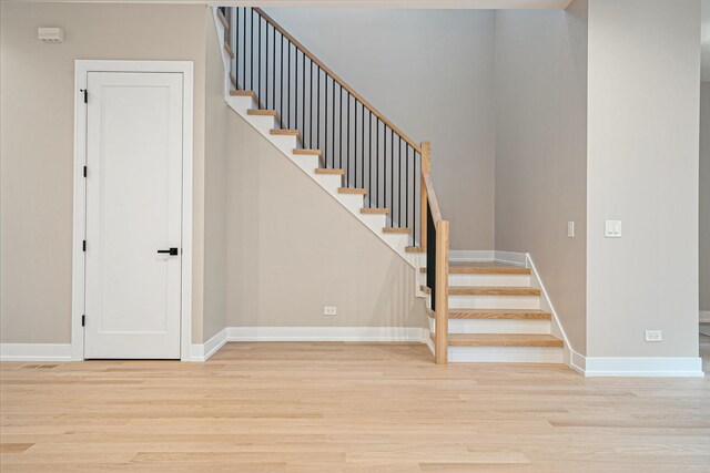 2218 W Oakdale Ave, Chicago, IL 60618 - stairway featuring wood finished floors