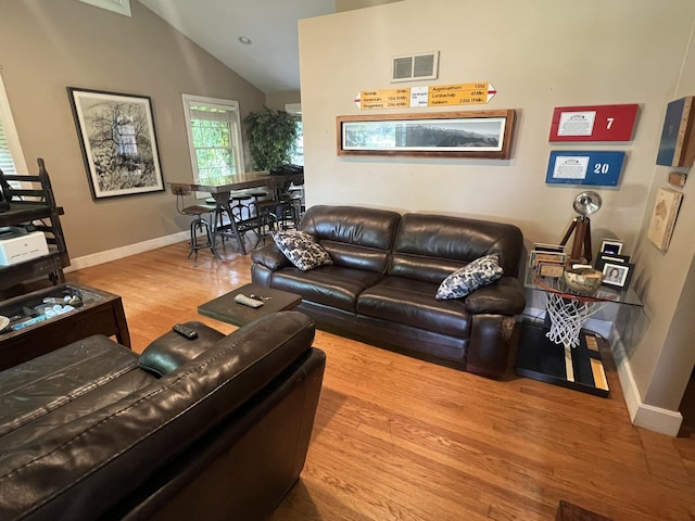 500 N Grant St, Westmont, IL 60559 - living room with vaulted ceiling and wood finished floors
