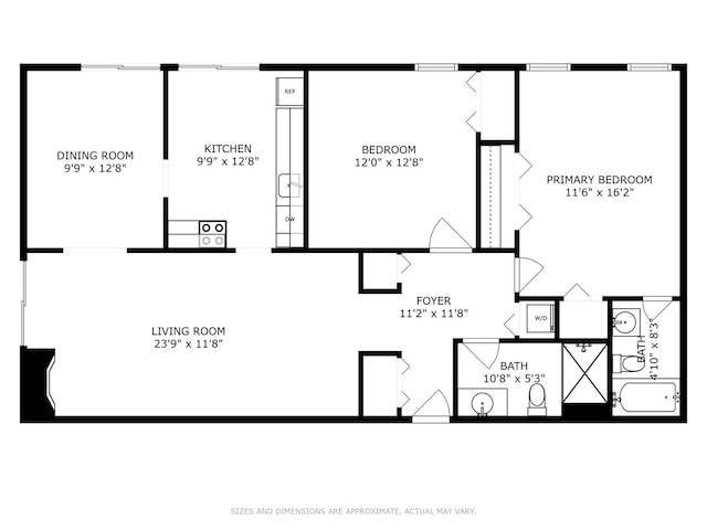 1521 S County Farm Rd Unit 1-3C, Wheaton, IL 60189 - view of floor plan / room layout