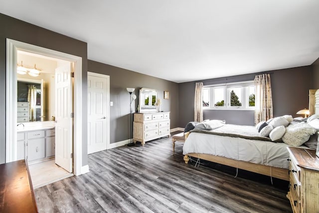 12850 S Westport Dr, Palos Park, IL 60464 - bedroom with wood finished floors and ensuite bathroom