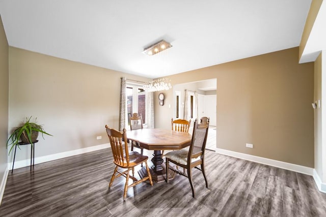 12850 S Westport Dr, Palos Park, IL 60464 - dining space with wood finished floors and a chandelier