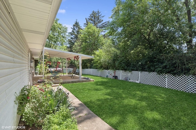 3071 Plum Island Dr, Northbrook, IL 60062 - fenced backyard featuring a patio