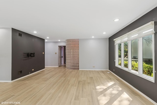 3071 Plum Island Dr, Northbrook, IL 60062 - spare room with recessed lighting and light wood-type flooring