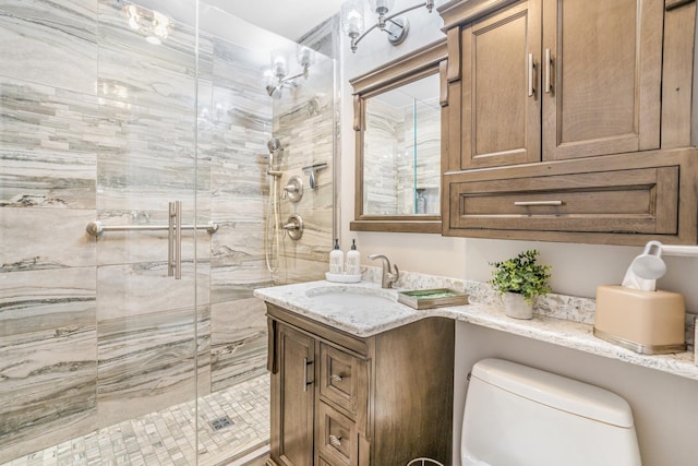 2241 S 17th Ave, North Riverside, IL 60546 - full bathroom featuring a stall shower and vanity