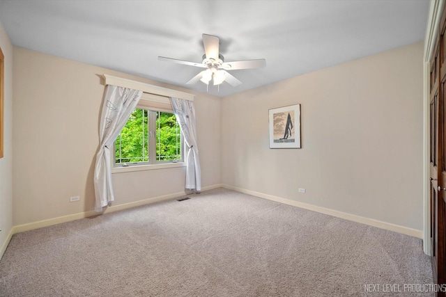 7N107 Hastings Dr, Saint Charles, IL 60175 - carpeted empty room featuring baseboards and ceiling fan