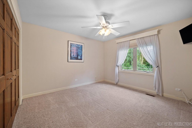 7N107 Hastings Dr, Saint Charles, IL 60175 - unfurnished bedroom featuring a closet, light carpet, and ceiling fan