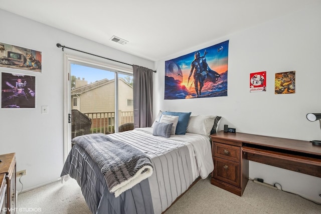 1508 Seville Ct Unit D2, Wheeling, IL 60090 - bedroom with light colored carpet and access to exterior