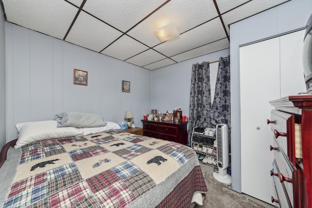 525 Munroe St, Joliet, IL 60436 - bedroom featuring carpet floors and a paneled ceiling