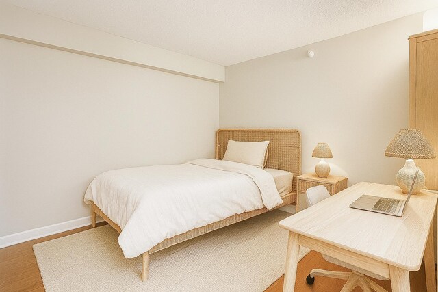 2 E Erie St Unit 3106, Chicago, IL 60611 - bedroom with wood finished floors and baseboards
