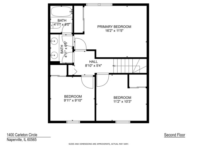 1400 Carleton Ave, Naperville, IL 60565 - view of floor plan / room layout