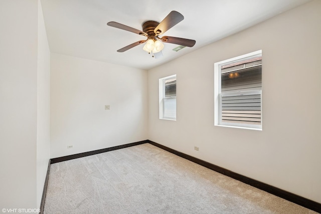 1940 S Racine Ave, Chicago, IL 60608 - spare room featuring carpet floors and ceiling fan