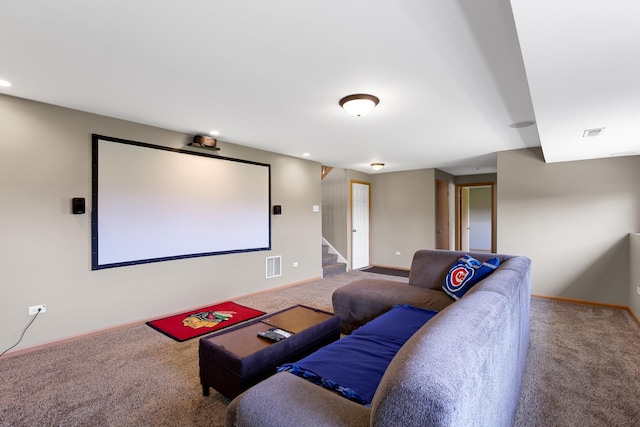 21023 Siegel Dr, Crest Hill, IL 60403 - home theater room with carpet and recessed lighting