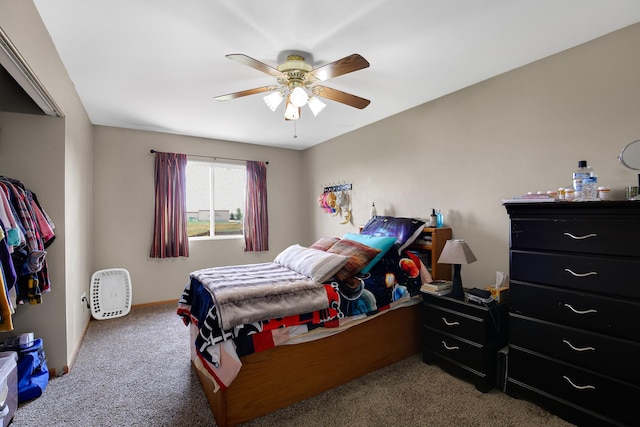 21023 Siegel Dr, Crest Hill, IL 60403 - carpeted bedroom featuring ceiling fan