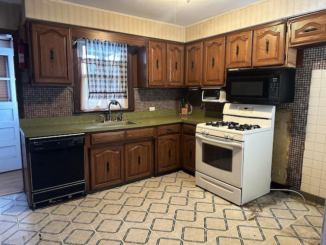 115 Country Club Dr, Northlake, IL 60164 - kitchen featuring black appliances and decorative backsplash