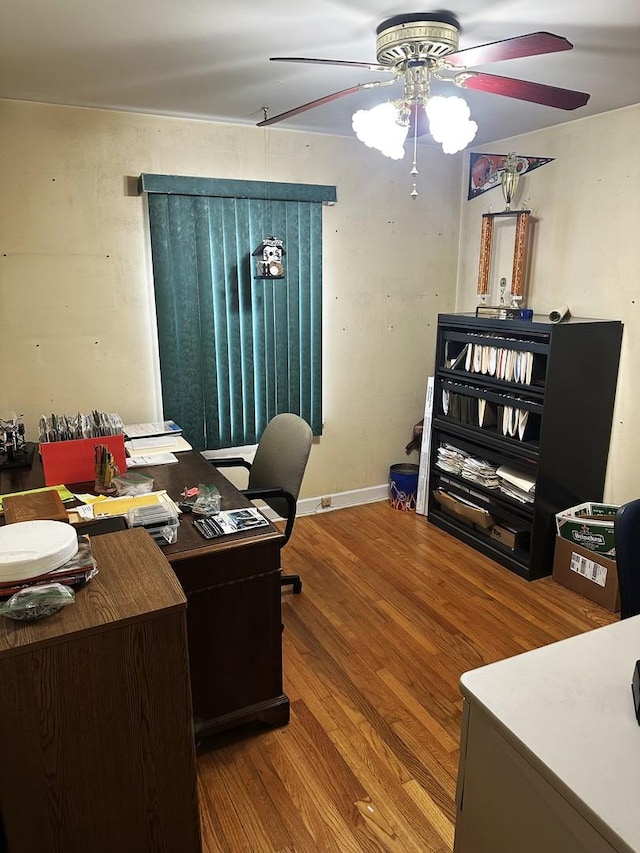 115 Country Club Dr, Northlake, IL 60164 - office space with ceiling fan and wood finished floors
