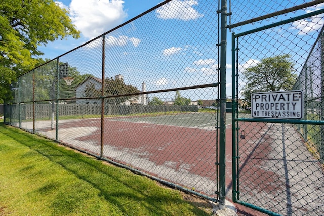 907 S Williams St Unit 206, Westmont, IL 60559 - view of tennis court with a gate