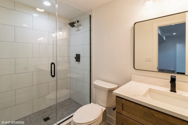 1 N Beverly Ln, Arlington Heights, IL 60004 - bathroom with vanity and a stall shower