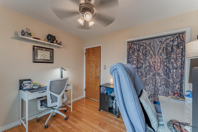3631 54th Ave, Cicero, IL 60804 - office space with ceiling fan and light wood-type flooring