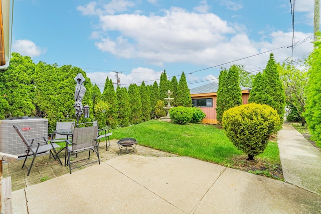 3631 54th Ave, Cicero, IL 60804 - view of patio / terrace featuring an outdoor fire pit