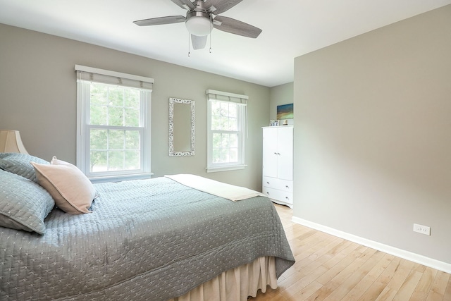 1549 Preston Rd, Naperville, IL 60563 - bedroom featuring light wood-style floors and ceiling fan