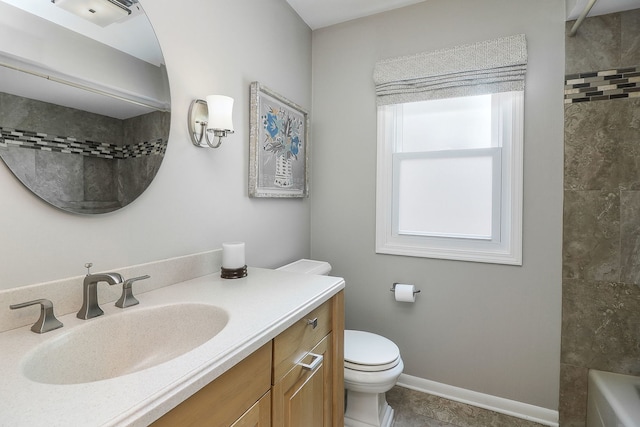 1549 Preston Rd, Naperville, IL 60563 - full bathroom with vanity, tile patterned flooring, and shower / bathtub combination