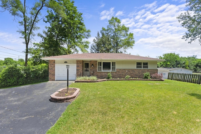 5902 Fox Lake Rd, Mchenry, IL 60051 - single story home with driveway, brick siding, and a garage