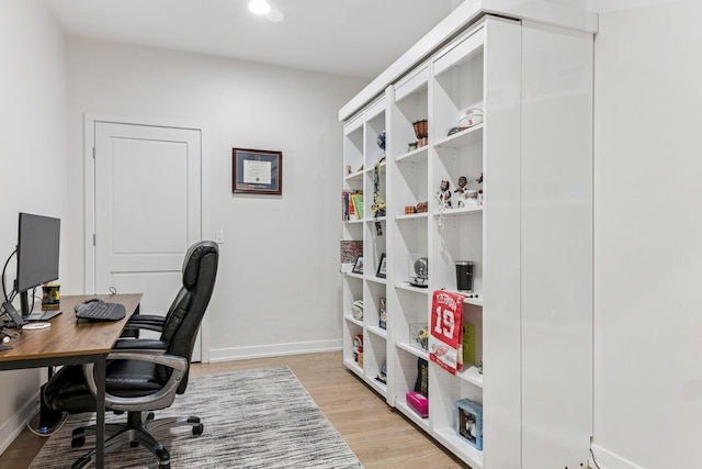 150 W Superior St Unit 1103, Chicago, IL 60654 - office area featuring light wood finished floors and recessed lighting