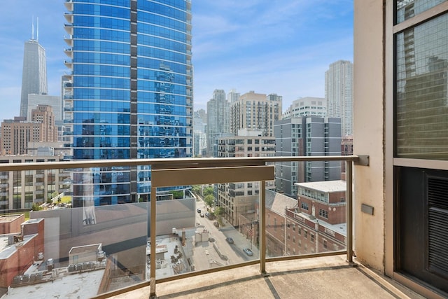 150 W Superior St Unit 1103, Chicago, IL 60654 - balcony featuring a skyline view
