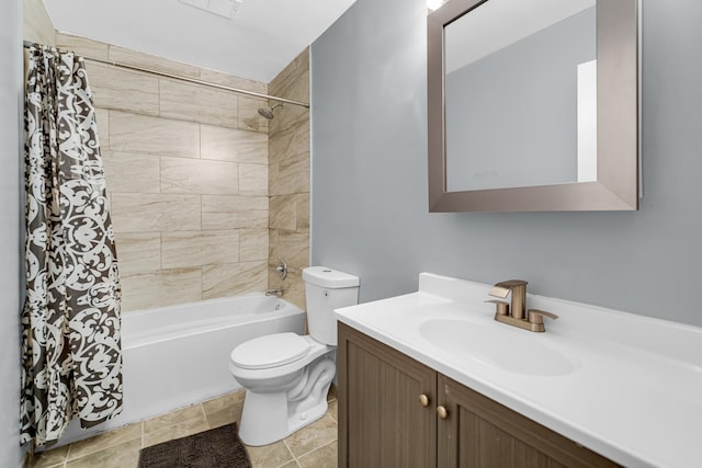 18340 Glen Oak Ave Unit 1D, Lansing, IL 60438 - full bathroom with shower / bath combo with shower curtain and vanity