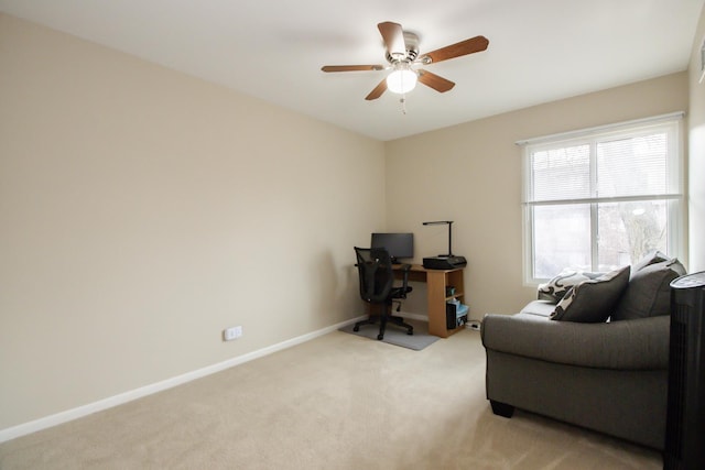 107 65th Lake Dr Unit 202, Westmont, IL 60559 - office space featuring light carpet and a ceiling fan