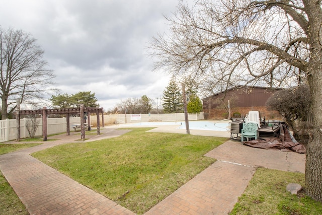 107 65th Lake Dr Unit 202, Westmont, IL 60559 - fenced backyard featuring a pergola and a patio